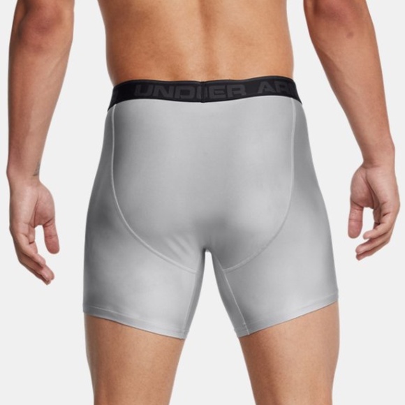 Under Armour Boxerjock 6” Boxer Brief Tights Mens Size 5XL 1307038 Grey - Picture 2 of 6
